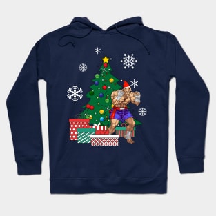 Sagat Around The Christmas Tree Street Fighter Hoodie